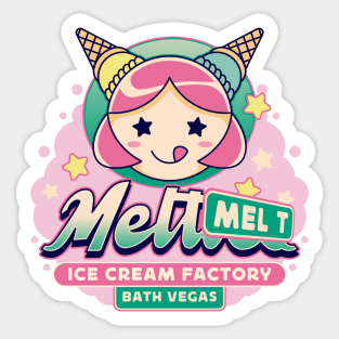 Bath Vegas Ice Cream Sticker